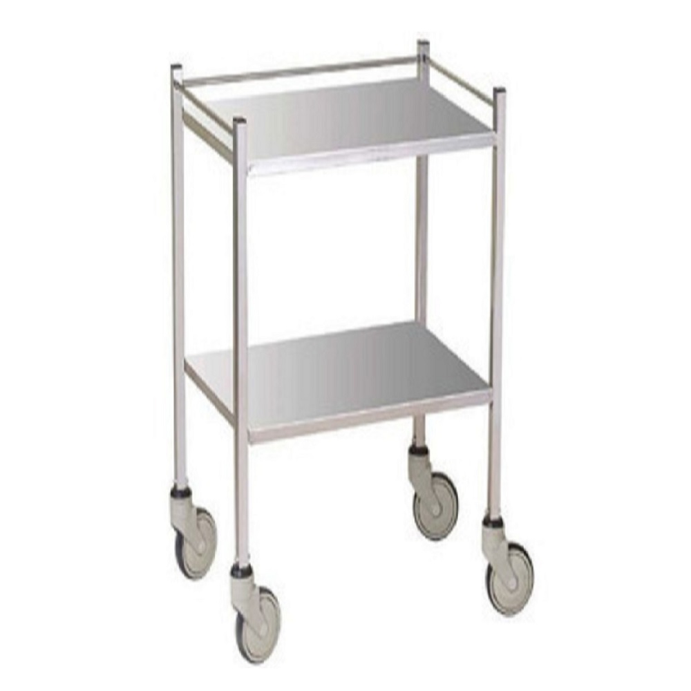 Instrument Trolley - 2 shelves 50W x 50D cm with barriers